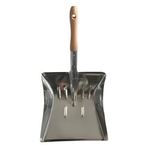 Galvanized Dustpan Shovel with Wooden Handle